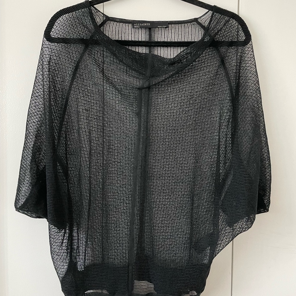 Black Mesh Top
